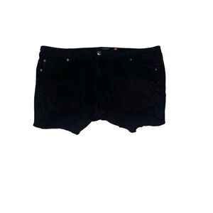 Torrid Women’s Plus Black Denim Cut-Off Distressed Jean Shorts size 16